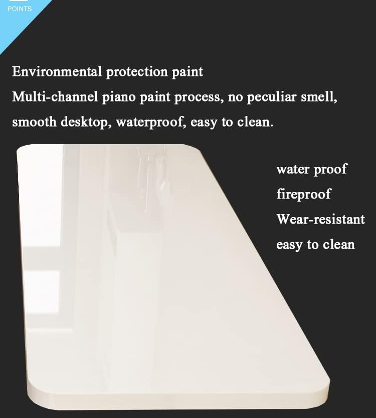 CYGJSYEA Wall Mounted Folding Table,White Floating Desk for Small Spaces,Stainless Steel Bracket Laundry Folding Table,Wall Folding Desk,Home Bars and Dining Establishments(100x50cm/39.4"×19.7")